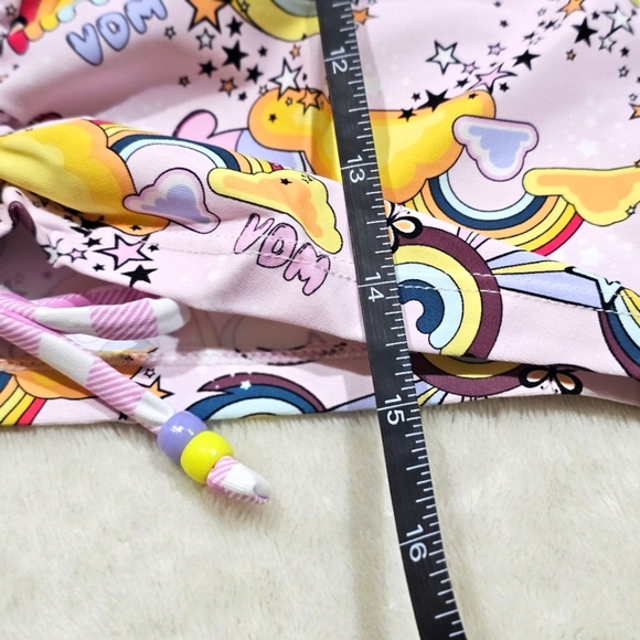 VDM The Label “Natalie” Fairyfloss Cover Up – Rainbow Doodle Print Cinch Tie M - Picture 11 of 14